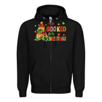 Black all booked for christmas Zipper Hoodie - Zillion Design Studio