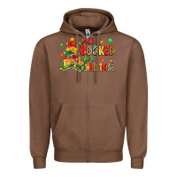 Chestnut all booked for christmas Zipper Hoodie - Zillion Design Studio