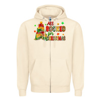 Sandshell all booked for christmas Zipper Hoodie - Zillion Design Studio