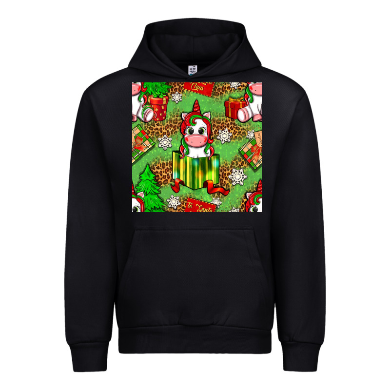 Christmas Unicorn And Gift Box Urban Hoodie by NancyCooperArtShop | Teevron