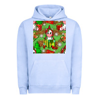 Pigment Grape Ice Christmas unicorn and gift box Urban Hoodie - NancyCooperArtShop