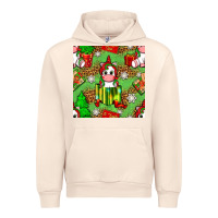 Sandshell Christmas unicorn and gift box Urban Hoodie - NancyCooperArtShop