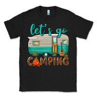 Black lets go camping Classic Tee - texasbilliewilder