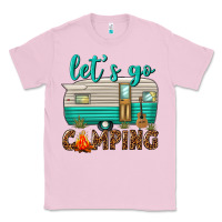 Bubblegum Pink lets go camping Classic Tee - texasbilliewilder