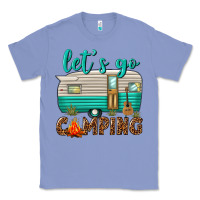Colony Blue lets go camping Classic Tee - texasbilliewilder