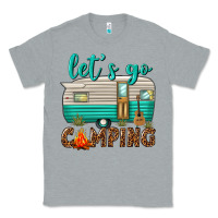 Heather Grey lets go camping Classic Tee - texasbilliewilder