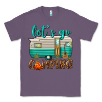 Lavender lets go camping Classic Tee - texasbilliewilder