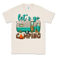 Natural lets go camping Classic Tee - texasbilliewilder
