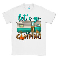 White lets go camping Classic Tee - texasbilliewilder