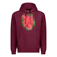 Watermelon Glitter Watercolor Brushstrokes Patch Premium Hoodie | Teevron