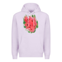 Lilac watermelon glitter watercolor brushstrokes patch Premium Hoodie - RanaPortraitStore
