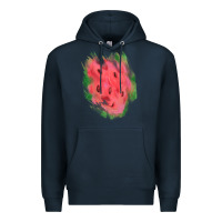 Navy watermelon glitter watercolor brushstrokes patch Premium Hoodie - RanaPortraitStore