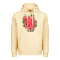 Pina Colada watermelon glitter watercolor brushstrokes patch Premium Hoodie - RanaPortraitStore