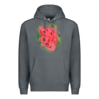 Rock watermelon glitter watercolor brushstrokes patch Premium Hoodie - RanaPortraitStore