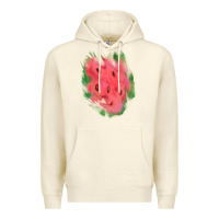 Sandshell watermelon glitter watercolor brushstrokes patch Premium Hoodie - RanaPortraitStore