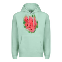 Seafoam watermelon glitter watercolor brushstrokes patch Premium Hoodie - RanaPortraitStore
