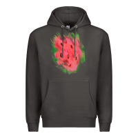 Smoke watermelon glitter watercolor brushstrokes patch Premium Hoodie - RanaPortraitStore