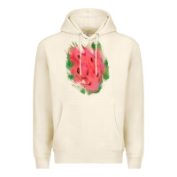 Tofu watermelon glitter watercolor brushstrokes patch Premium Hoodie - RanaPortraitStore