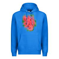 True Royal watermelon glitter watercolor brushstrokes patch Premium Hoodie - RanaPortraitStore
