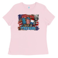 Bubblegum Pink tastes like freedom Ladies Tee - BarkalooDesign