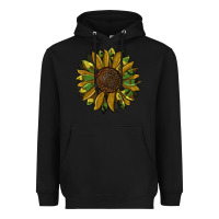 Black camouflage flitter sunflowers Heavyweight Hoodie - RanaPortraitStore