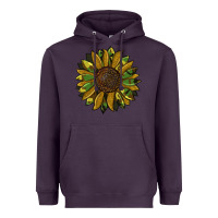 Plum camouflage flitter sunflowers Heavyweight Hoodie - RanaPortraitStore