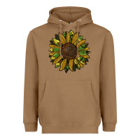 Toasted Coconut camouflage flitter sunflowers Heavyweight Hoodie - RanaPortraitStore