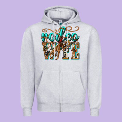 Zipper Hoodie rodeo wife western