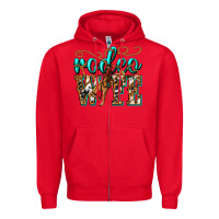 Red rodeo wife western Zipper Hoodie - texasbilliewilder