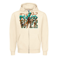 Sandshell rodeo wife western Zipper Hoodie - texasbilliewilder