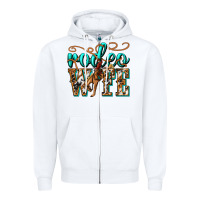 White rodeo wife western Zipper Hoodie - texasbilliewilder