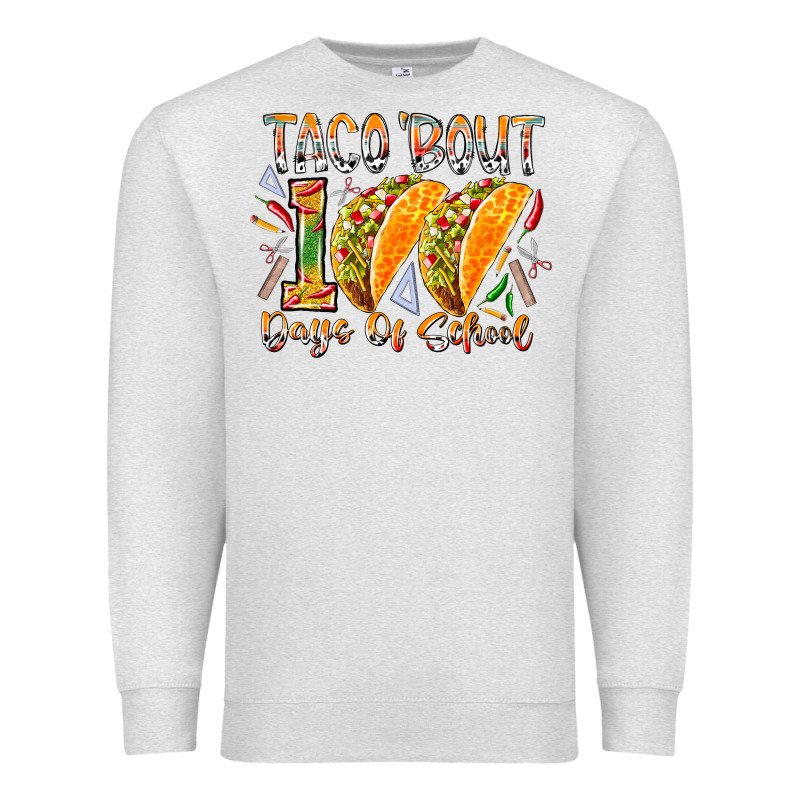 Taco Bout 100 Days Of School Premium Sweatshirt by RacoonDesign | Teevron