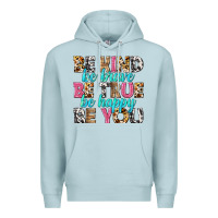 Blue Mist be kind be true be you Premium Hoodie - NancyCooperArtShop