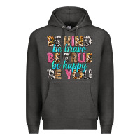 Charcoal Heather be kind be true be you Premium Hoodie - NancyCooperArtShop