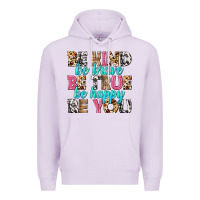 Lilac be kind be true be you Premium Hoodie - NancyCooperArtShop