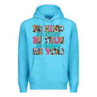 Ocean Blue be kind be true be you Premium Hoodie - NancyCooperArtShop