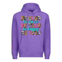 Purple be kind be true be you Premium Hoodie - NancyCooperArtShop