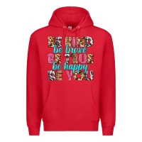 Red be kind be true be you Premium Hoodie - NancyCooperArtShop