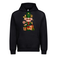 Black Christmas Nutcracker Urban Hoodie - NancyCooperArtShop
