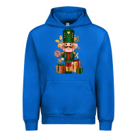 Cobalt Christmas Nutcracker Urban Hoodie - NancyCooperArtShop
