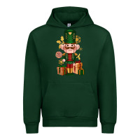 Forest Green Christmas Nutcracker Urban Hoodie - NancyCooperArtShop