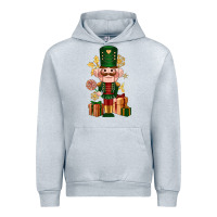 Heather Grey Christmas Nutcracker Urban Hoodie - NancyCooperArtShop