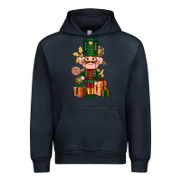 Navy Christmas Nutcracker Urban Hoodie - NancyCooperArtShop