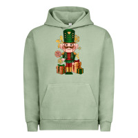 Pigment Oil Green Christmas Nutcracker Urban Hoodie - NancyCooperArtShop