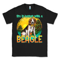 Black life is better with a beagle Classic Tee - texasbilliewilder