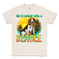 Natural life is better with a beagle Classic Tee - texasbilliewilder