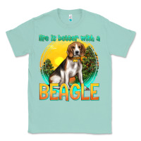 Seafoam life is better with a beagle Classic Tee - texasbilliewilder