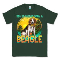 Sports Green life is better with a beagle Classic Tee - texasbilliewilder