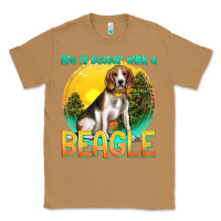 Toasted Coconut life is better with a beagle Classic Tee - texasbilliewilder