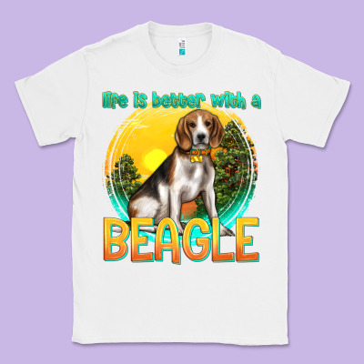 Life Is Better With A Beagle Classic Tee Designed By Texasbilliewilder